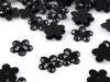 Kwiatek plastikowy Ø11mm do naszycia  500szt  gat. II czarna baza