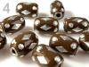 Korale DORKA 15x25mm wałeczek z WIELKIM OTWOREM 5mm ZZ 
