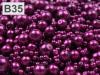 Woskowane perły MIX wielkości ok. Ø4-12mm 100g szklane