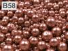 Woskowane perły MIX wielkości ok. Ø4-12mm 100g szklane