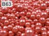 Woskowane perły MIX wielkości ok. Ø4-12mm 100g szklane