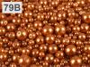 Woskowane perły MIX wielkości ok. Ø4-12mm 100g szklane