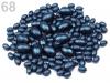 Woskowane perły owal pożebrowane MIX 100g