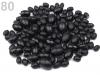 Woskowane perły owal pożebrowane MIX 100g