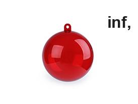 Plastikowa kula Ø6 cm dwuczęściowa