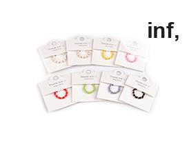 Pierścionek elastyczny z koralików 