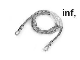 Łańcuszek do torebki z karabińczykiem długość 120 cm