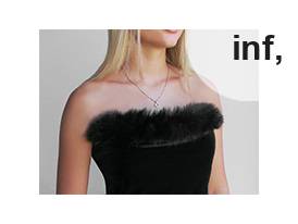 Sztuczne futerko wszywane odzieżowe / dekoracyjne okrągłe szerokość 7 cm