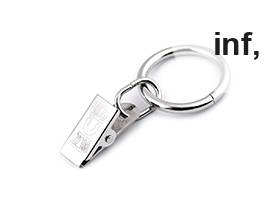 Żabki do karniszy metalowe z kółkiem Ø25 mm