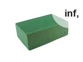 Gąbka florystyczna mokra Florex 7x10x20 cm cegła