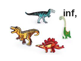 Naprasowanka dinozaur 