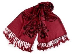 pashmina s třásněmi